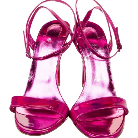 Metallic Pink Christian Louboutins - Picture 3 of 8
